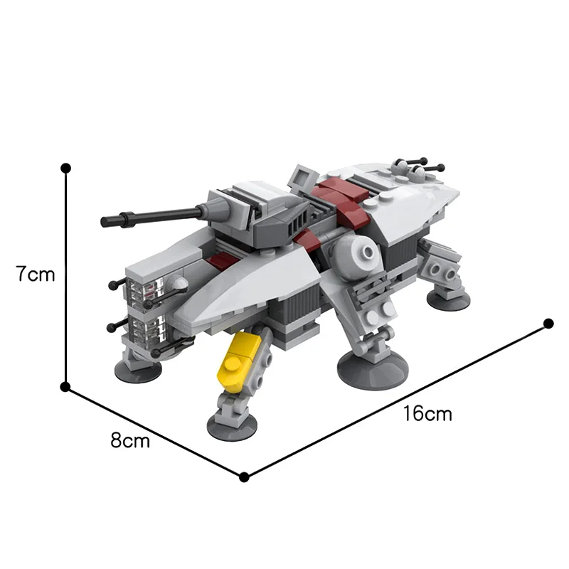 

MOC Space Military Plan Series Wars AT-TE Space Walker Model Building Blocks Bricks Kids Assembly Walking Fighter Toys Xmas Gift