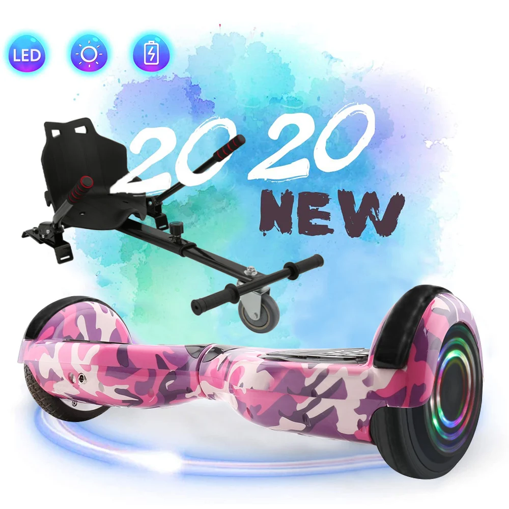iScooter hoverboard 6.5inch 2 Wheel Smart steering-wheel Electric Skateboardself Balance scooter with Bluetooth Christmas gift | Спорт и