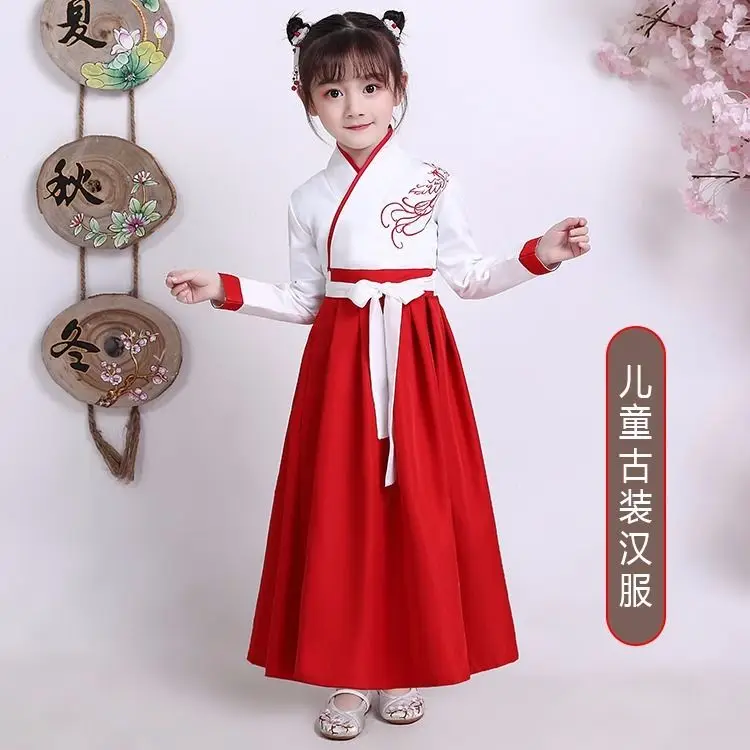 Для девочек Hanfu древняя китайская Стиль Косплэй древней китайской династии Тан