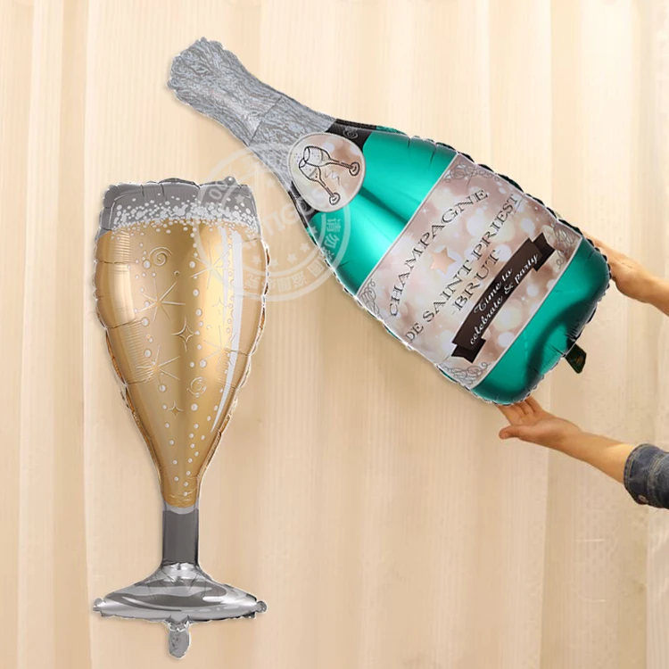5 шт. большой бокал для шампанского Бутылка виски надувные шары из алюминиевой