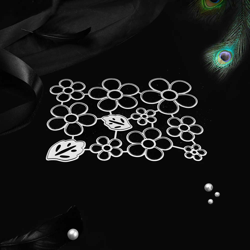 DIY цветок нож из углеродистой стали формы штампы резки металла трафарет для