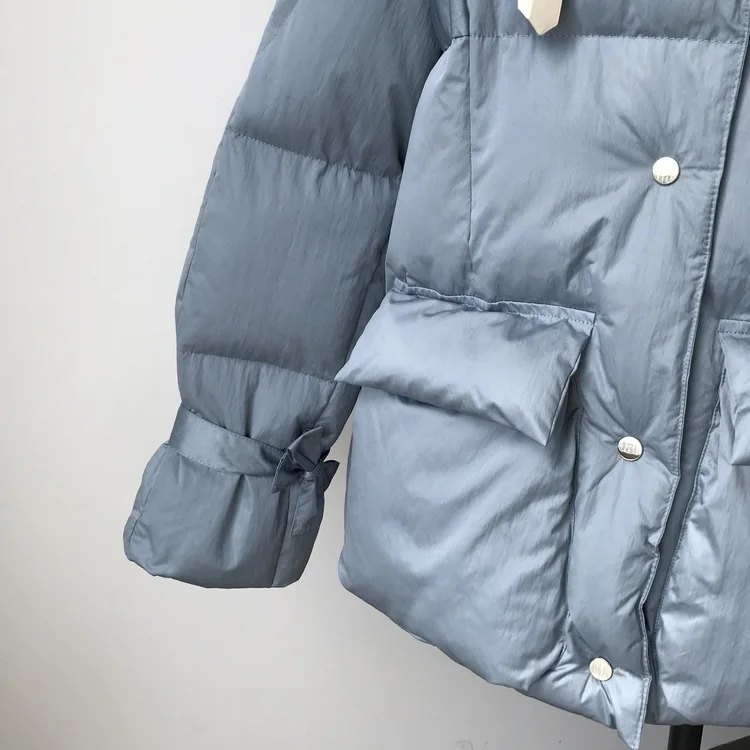 Winter New Thickened Solid Color Short ins Loose Bread Suit cotton-padded jacket Female