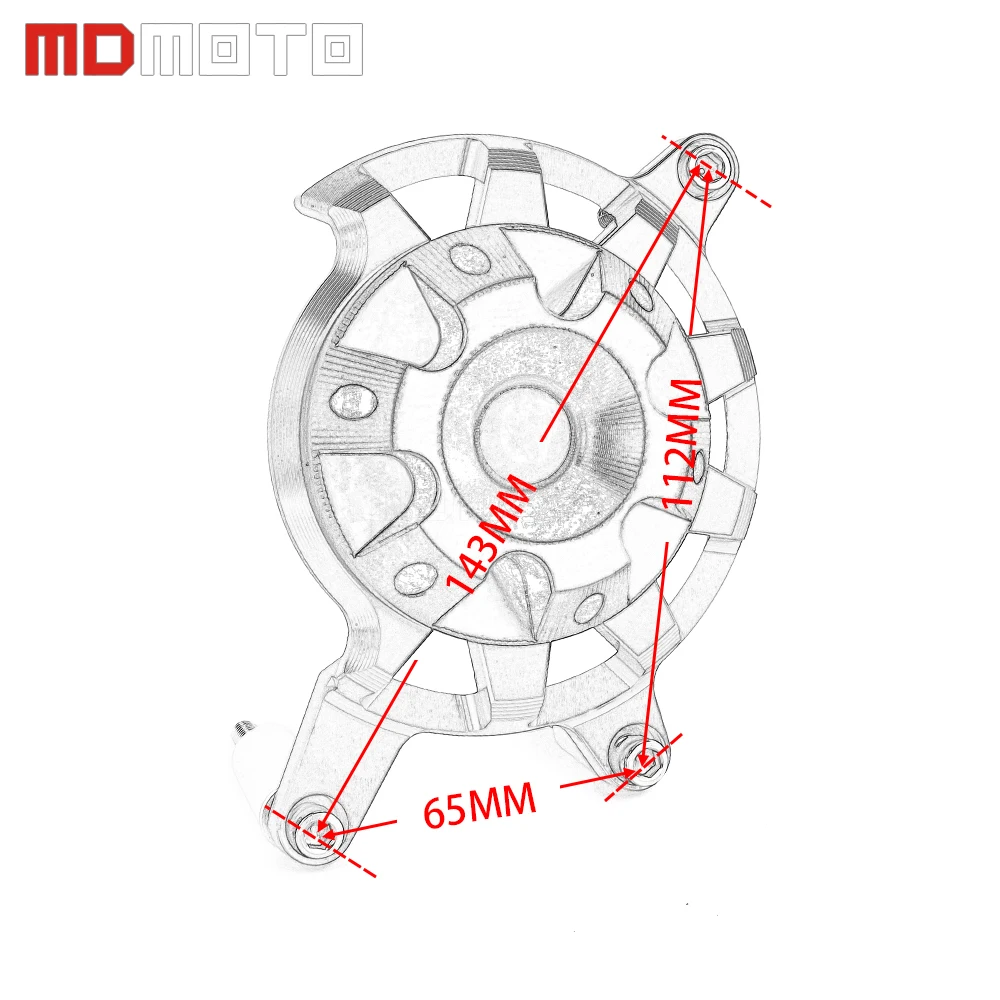 

New Motorcycle CNC Aluminum Alloy Right Engine Protective Guard Cover For Honda CB650F 2014 2015 2016 2017 2018 2019 Screws Sets