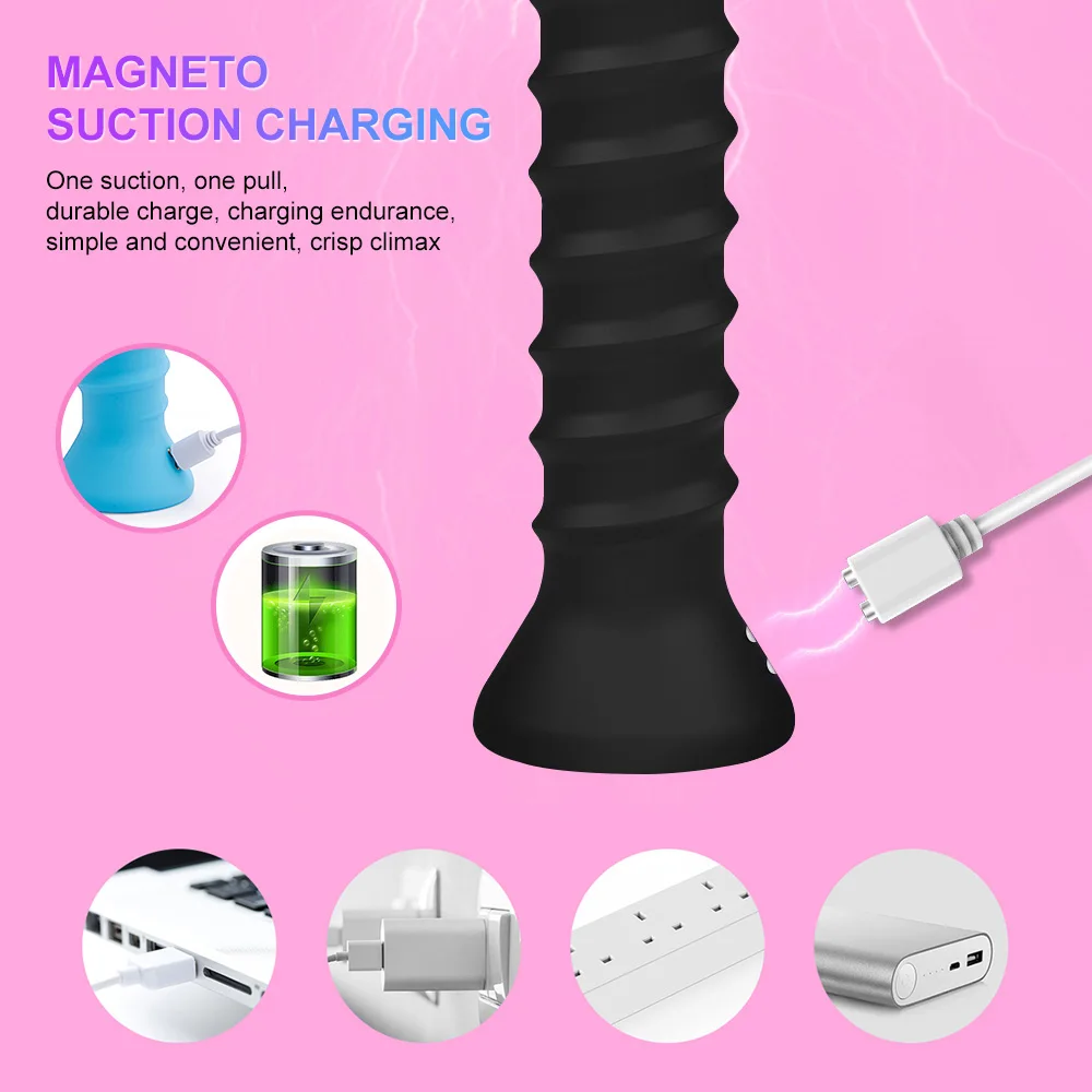 10 скоростей спиральный вибратор силиконовый перезаряжаемый G точечный