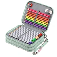 kawaii pencil case for school pen box big 72120 holes penal cute bee monkey pencilcase large cartridge stationery korean kit