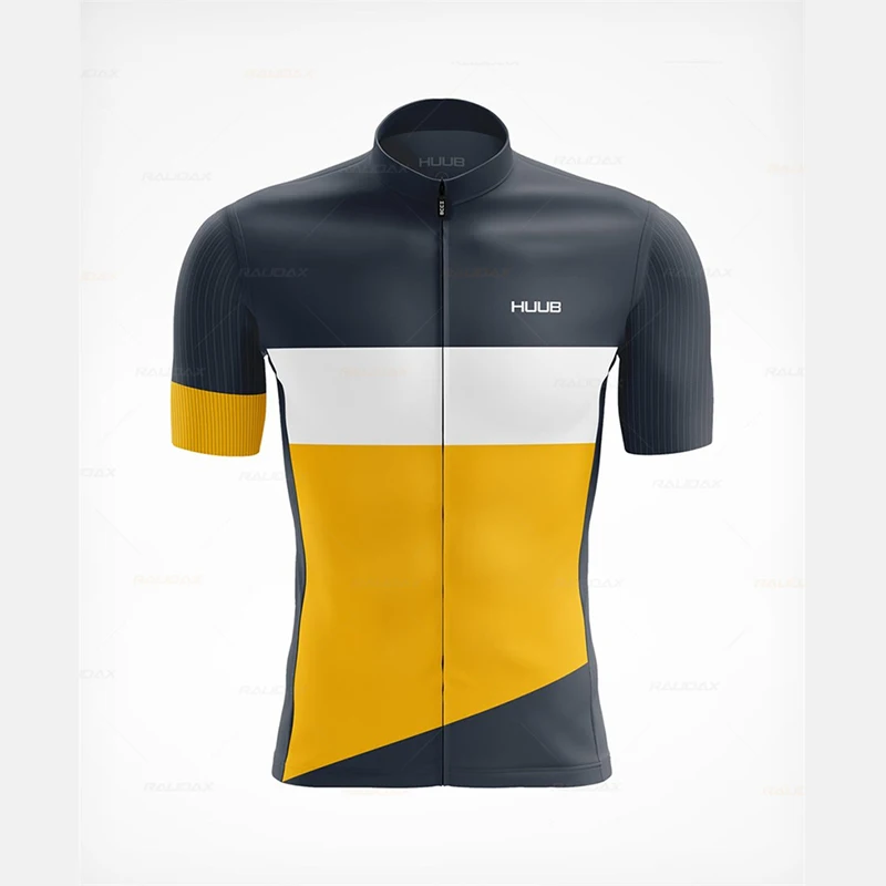 

HUUB Men Cycling Jersey 2022 Summer Short Sleeve MTB Road Bike Jersey Breathable Mountain Bicycle Jersey Maillot Ciclismo Team