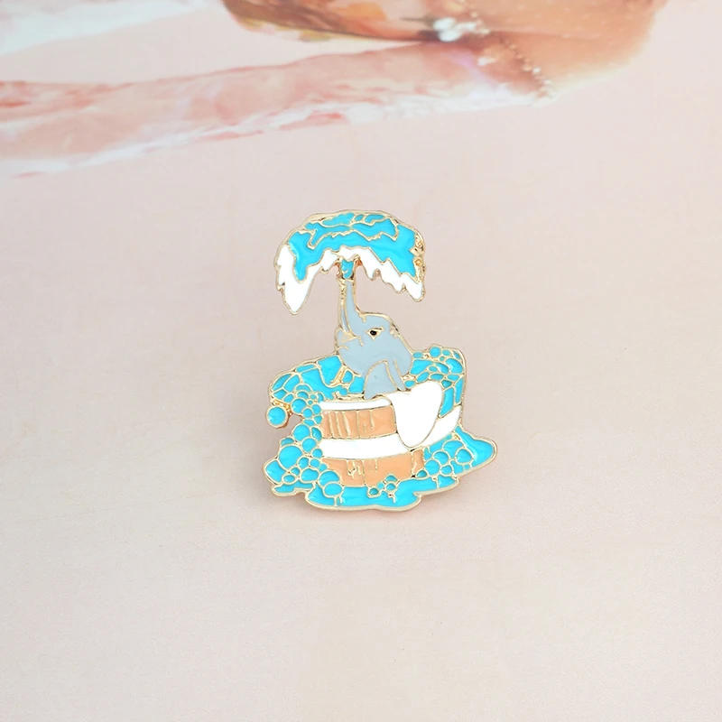 Эмалированная заколка с изображением мультфильма королевство единорога лошади