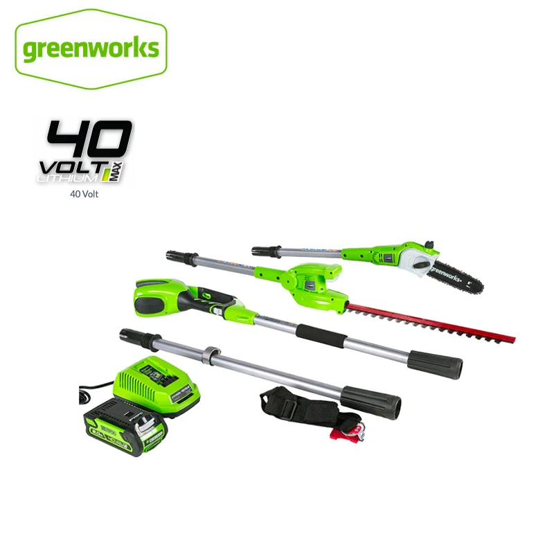 

New Arriaval GreenWorks 20302 G-MAX 40V 8-Inch Cordless 2in1 Pole Saw and Hedge Trimmer combo ,battery and charger include