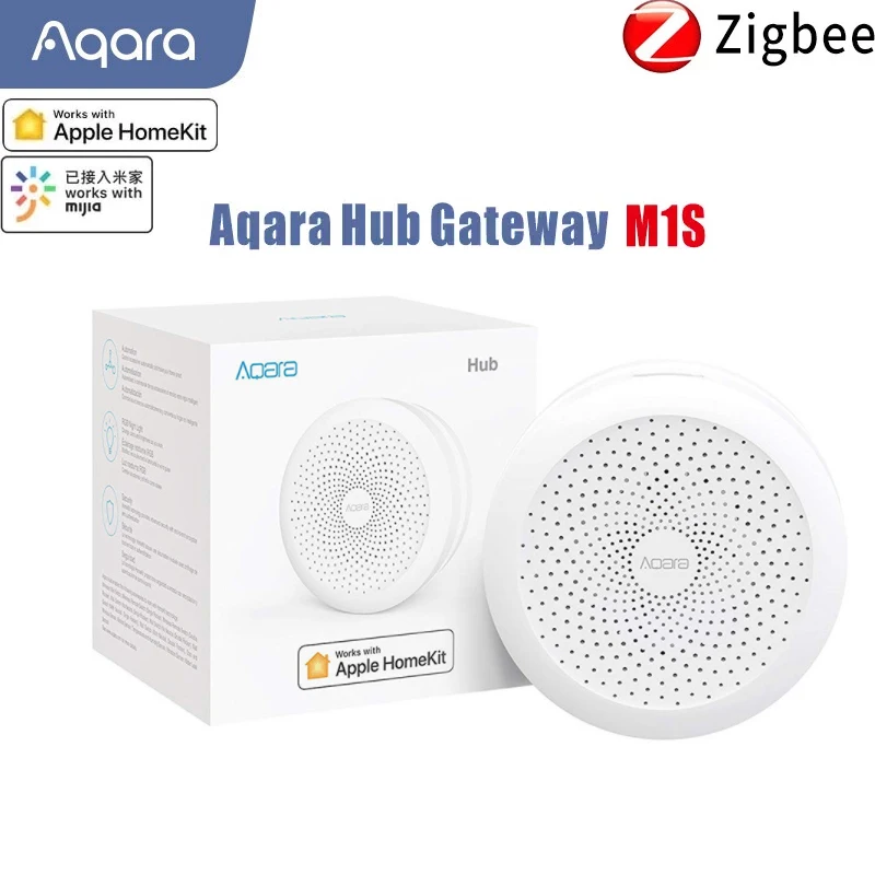 

2021 Newest Aqara M1S Hub Gateway With RGB Led Night Light Zigbee 3.0 Siri Voice APP Remote Control Home Work Mijia APP HomeKit