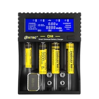 4 slots battery charger 18650 multifunctionele li fe mh ni cd smart charger voor aaaaa18650266506f22163409v batterij