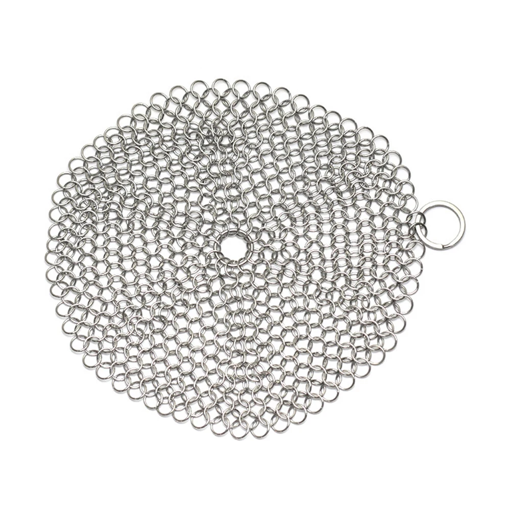 

Stainless Steel Cast Iron Cleaner Scrubber for All Types of Skillet Griddles Cast Iron Pans Grills Dutch Ovens TN99