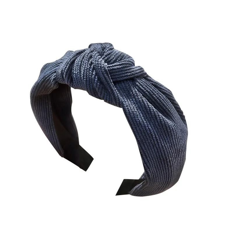

Wholesale women corduroy headband girl's cute headwear lady's bead knot hair accessories ins korea style hairbands
