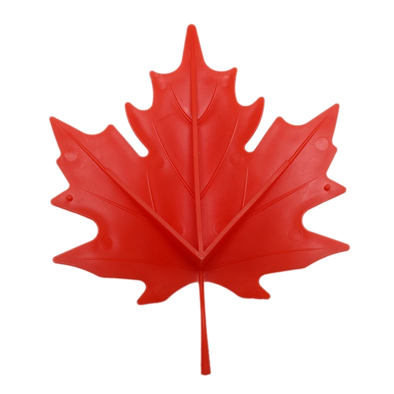 Красный пластиковый кленовый лист стиль домашний декоративный ограничитель