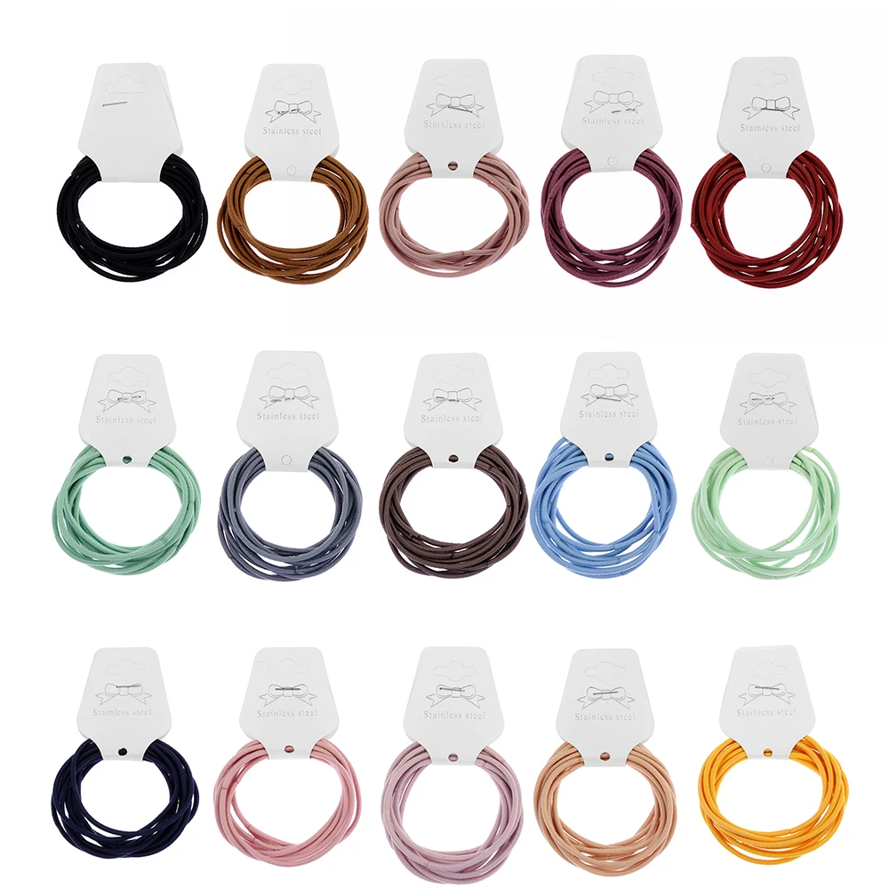 10 шт. женские эластичные резинки для волос держатели конского хвоста