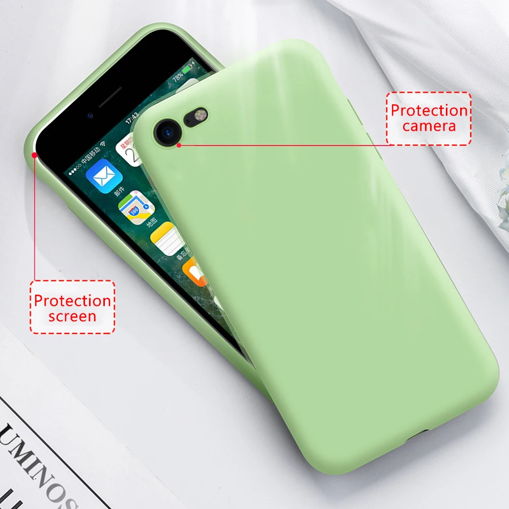 Ультра тонкий мягкий чехол для iPhone XS Max XR X 7 8 6 6S Plus candy color Funda 11 Pro силиконовый |