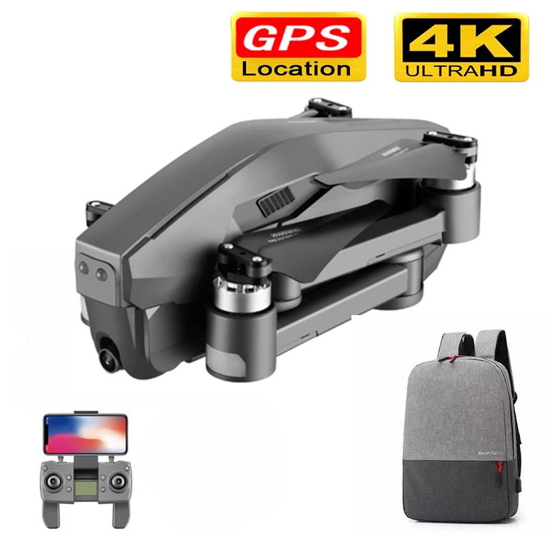 Дрон gps D4 Квадрокоптер HD 4K 1080P FPV 600M wifi видео 1,6 км управление 28 минут Дрон с камерой Дрон детские игрушки - Цвет: 4K  backpack
