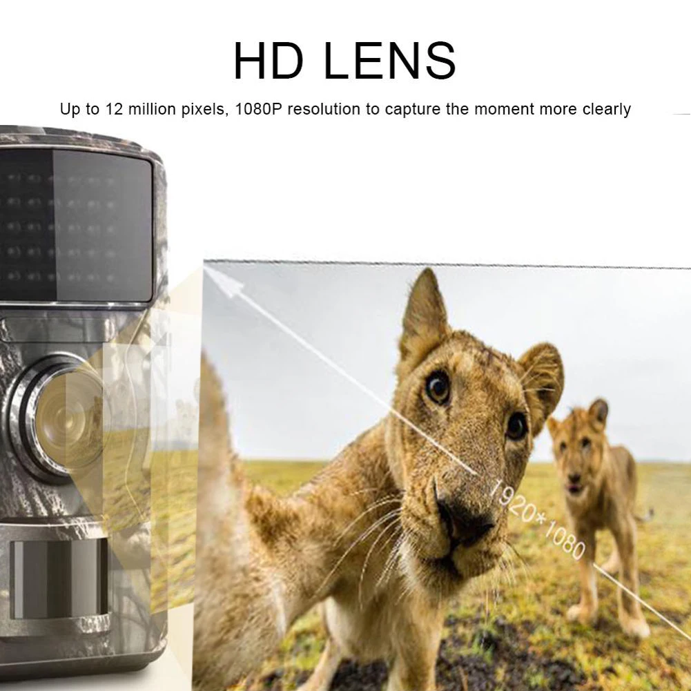 

Wildlife Camera Game Camera Night Vision Trail Surveillance 1080P Waterproof For Outdoor Wild Hunting Camera Trail Camera