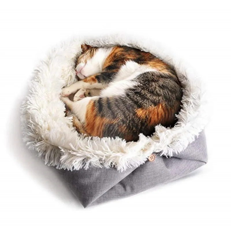 

Pet Plush Fleece Pet Blankets Fluffy Dog Cat Bed Mats Bed For Autumn And Winter Dual Function Sleep Pad Warm Nest 2020HOT
