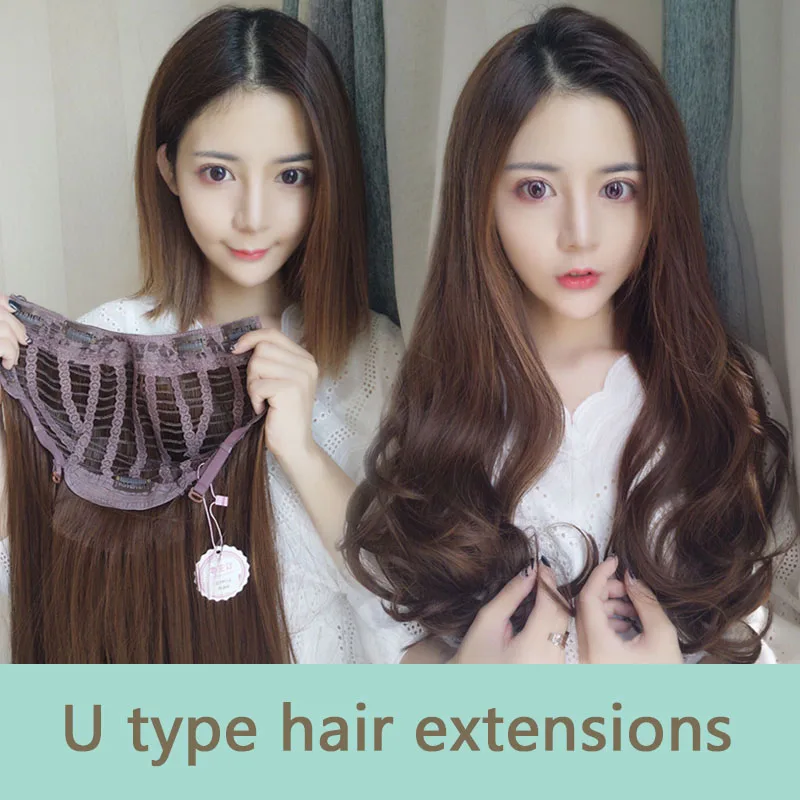 MUMUPI длинные волосы для наращивания на заколках синтетические 100% натуральные u