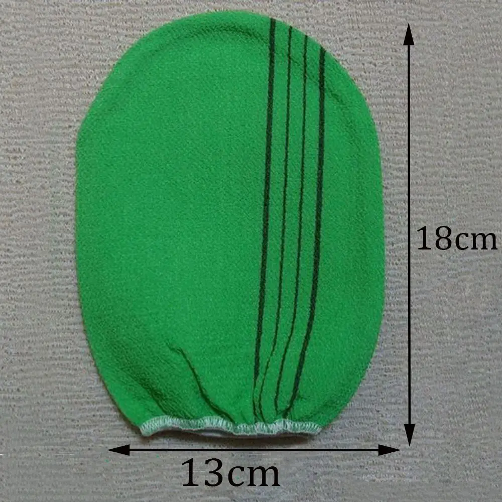 Korean Italy Exfoliating Body-Scrub Glove Towel Green Red images - 6