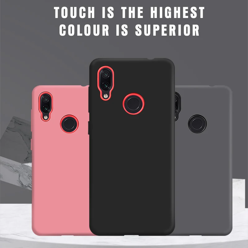 2 в 1 чехол для Xiaomi Redmi Note 7 Роскошный мягкий силиконовый из ТПУ задняя крышка