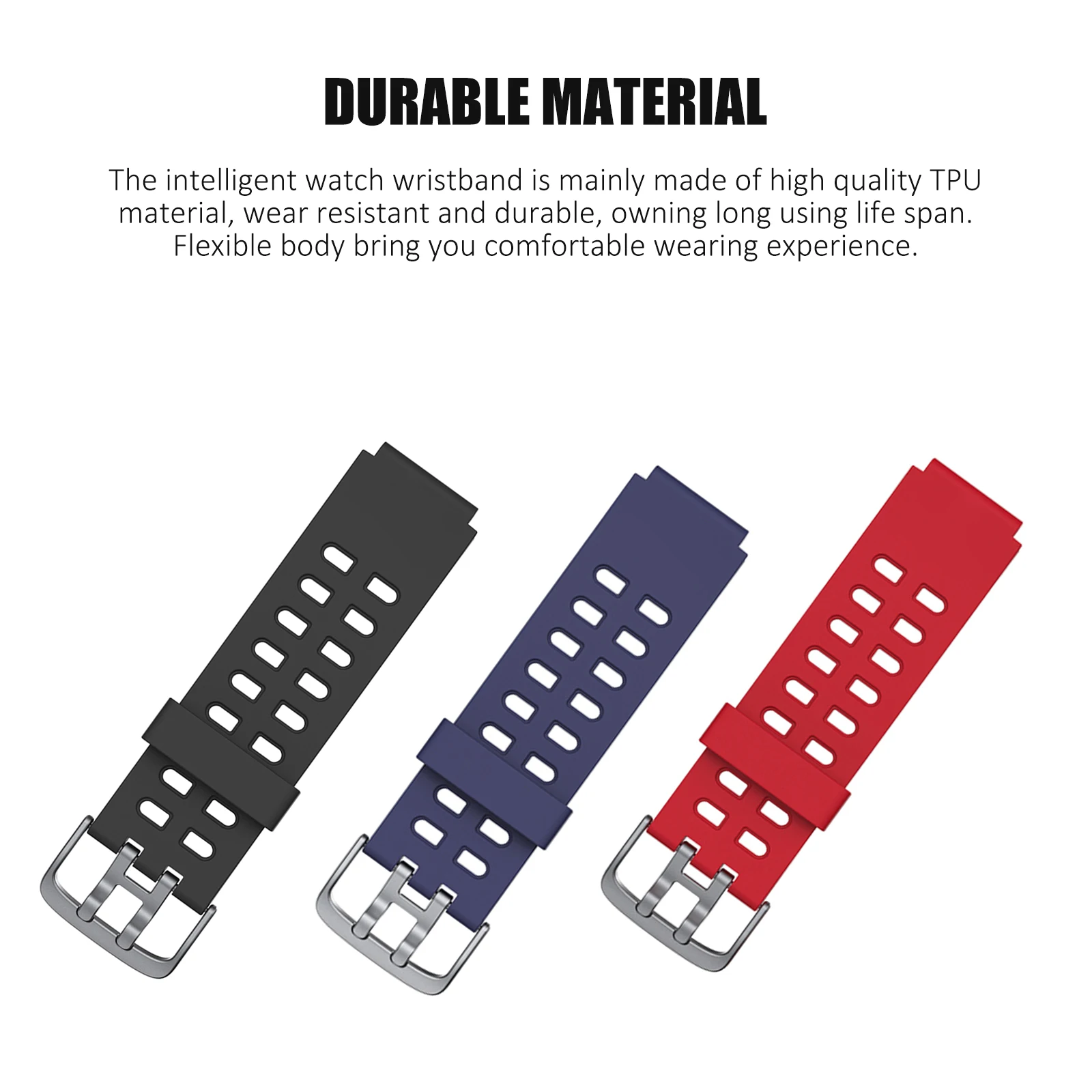 

3 шт./компл. сменный ремешок Регулируемый мягкий интеллигентая (ый) часы сменный Ремешок Браслет для часов Спортивные Фитнес часы-браслет