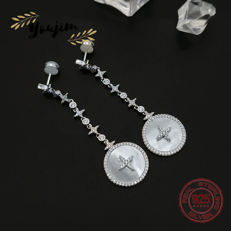

Женские серьги из серебра 925 пробы с фианитами