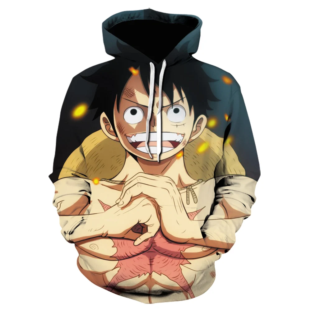 

Autumn/Winter One Piece men's hoodie Luffy japan Anime Fashion 3d printing Sweatshirts High Quality Hoodies Men Women streetwear