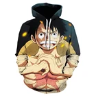 Осенне-зимняя мужская толстовка с капюшоном Luffy, японское аниме, модная толстовка с 3d принтом, Высококачественная уличная одежда для мужчин и женщин