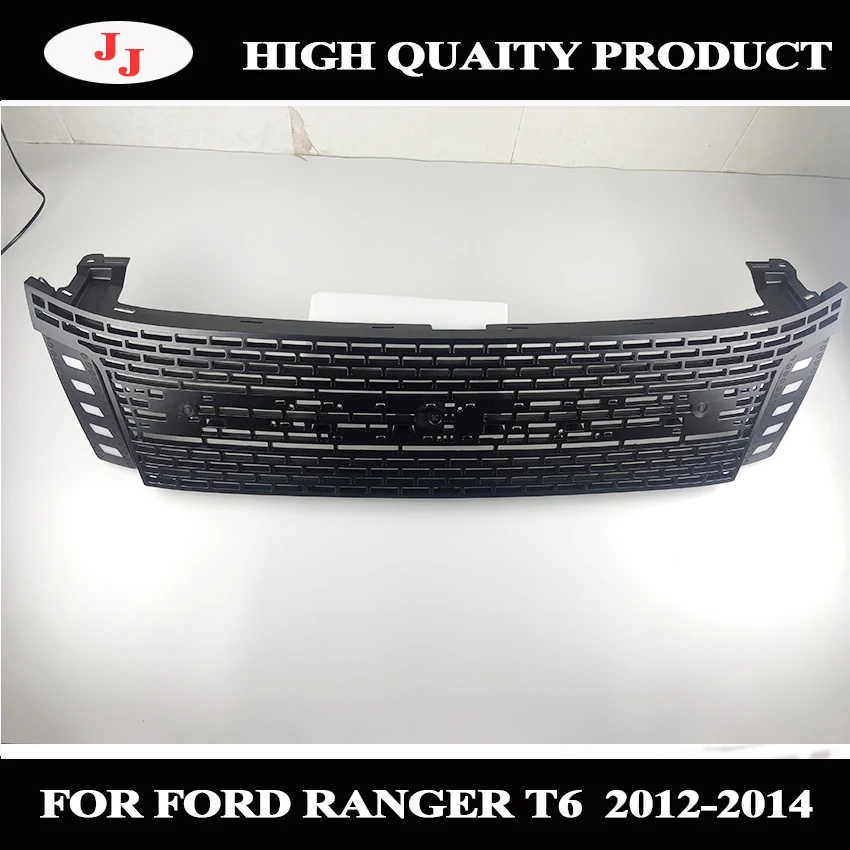 ABS черный гоночный гриль для Ranger T6 txl пикап 2012 2013 2014 | Автомобили и мотоциклы