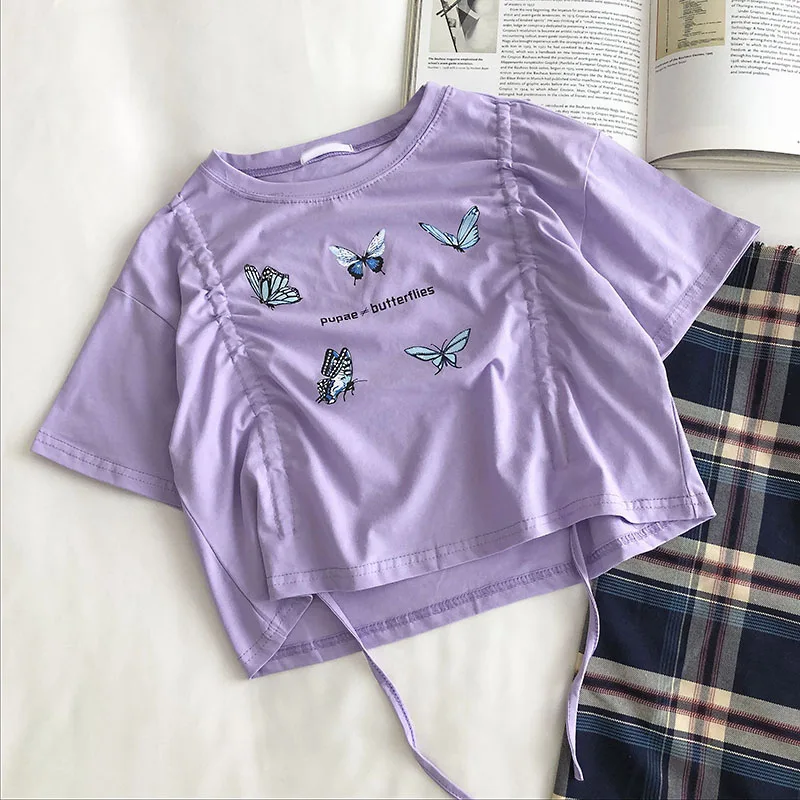 Летние женские топы Payton Moormeier с рисунком повторным смешная мультяшная футболка в