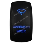 Синяя светодиодная переключатель на лобовое стекло для лодки, 5 контактов, 12 В, 20 А, переключатель SPST вкл.ВЫКЛ., аксессуары для Carling NARVA Jeep 4X4