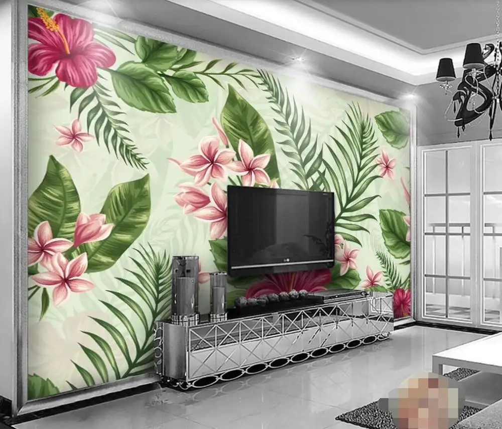 Индивидуальные Крупногабаритные фрески/обои/Ручная роспись тропические