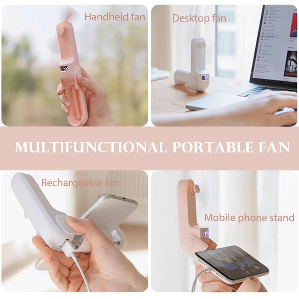 2 в 1 Летний Портативный Удобный вентилятор распылитель тумана 2000mAh USB