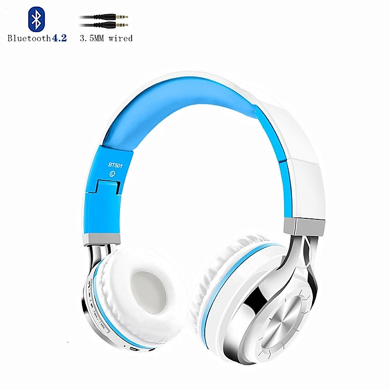 Bluetooth4.2-Wired LVcards Беспроводная/Проводная гарнитура складные наушники в наушниках(Bluetooth 4,1 наушники Поддержка TF карты) спортивные наушники B1-01 - Цвет: Bluetooth4.2-Wired
