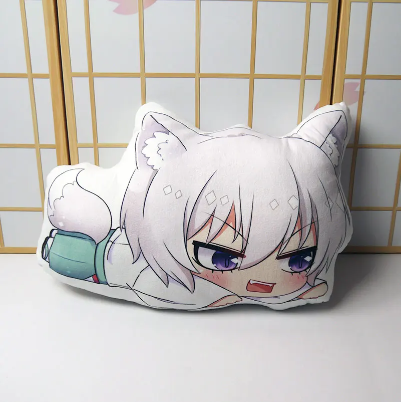 A Kamisama love Подушка Игрушка Аниме Tomoe короткие плюшевые мягкие милые лисы кукла Двусторонняя наволочка 30x50 см для подарка - Цвет: A