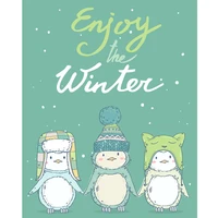 christmas penguin clear stamps for scrapbooking card making photo album silicone stamp diy decorative crafts