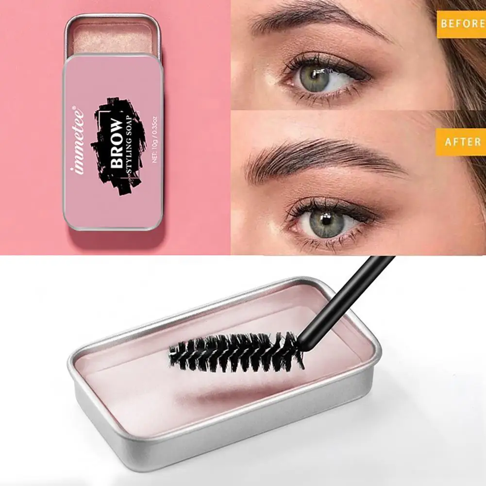 

Eyebrow Shape Soap Eyebrow Gel Water-proof Long Lasting Feathery Wild Brow Styling Soap Eyebrow Cosmetics Eyebrow Enhancers