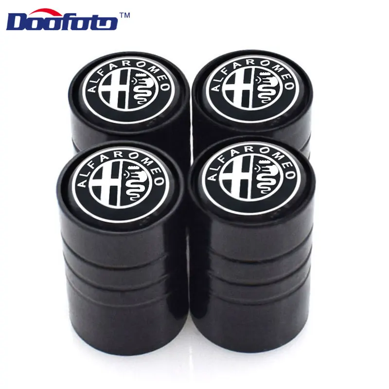 Doofoto 4x колпачки для автомобильных клапанов Alfa Romeo 159 Giulietta 147 Mito 156 Giulia Stelvio Brera
