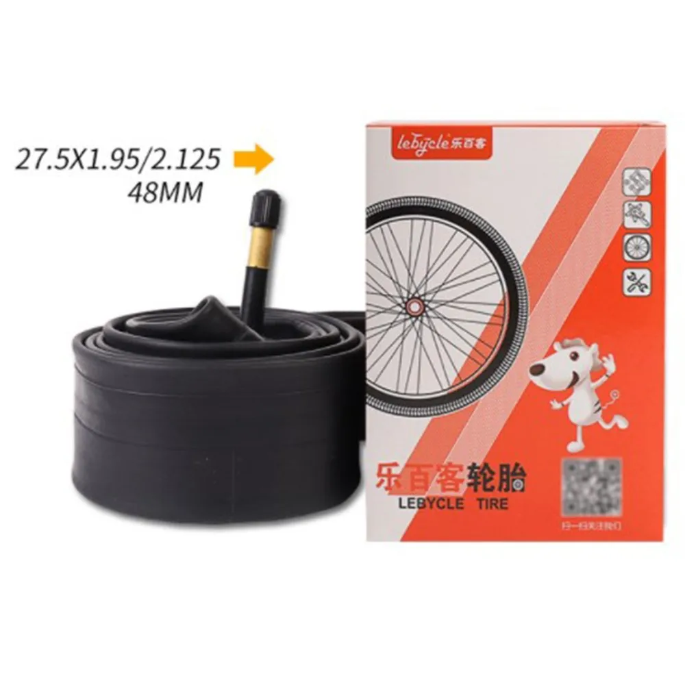 

Mountain Road Bike Inner Tires 27.5X1.75/2.125 Non-Slip Tyre Tube AV 48mm Tube US Mouth 48L Butyl Rubber Presta Valve Anti-aging