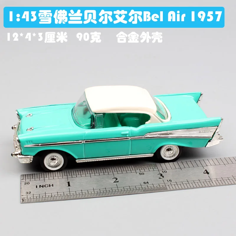 1/43 масштаб дорожный знак Ретро 1957 Chevrolet Bel Air Hardtop coupe автомобиль металлический литой модель-копия игрушки для детей