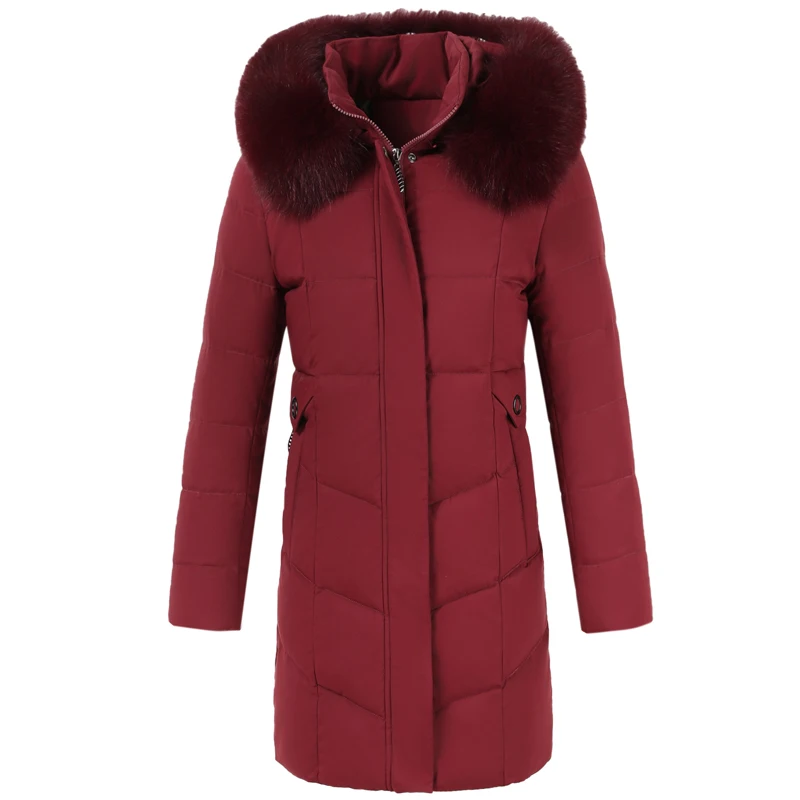 

Middle-aged Women Winter Jacket Long Coat Real Fur Hooded Plus Size 5XL Thicken Warm Winter Cotton Padded Jacket Womens Parkas