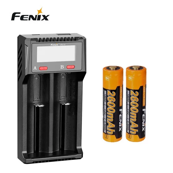 Двухканальное умное зарядное устройство Fenix ARE-D2 для аккумулятора + 2 fenix 21700 |