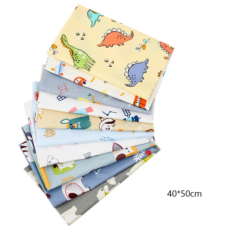 

40*50cm 1pc 100% Cotton Fabric Cartoon Printed Cloth Sheets DIY Clothes Supplies Home Textile Patchwork Handmade Crafts Material