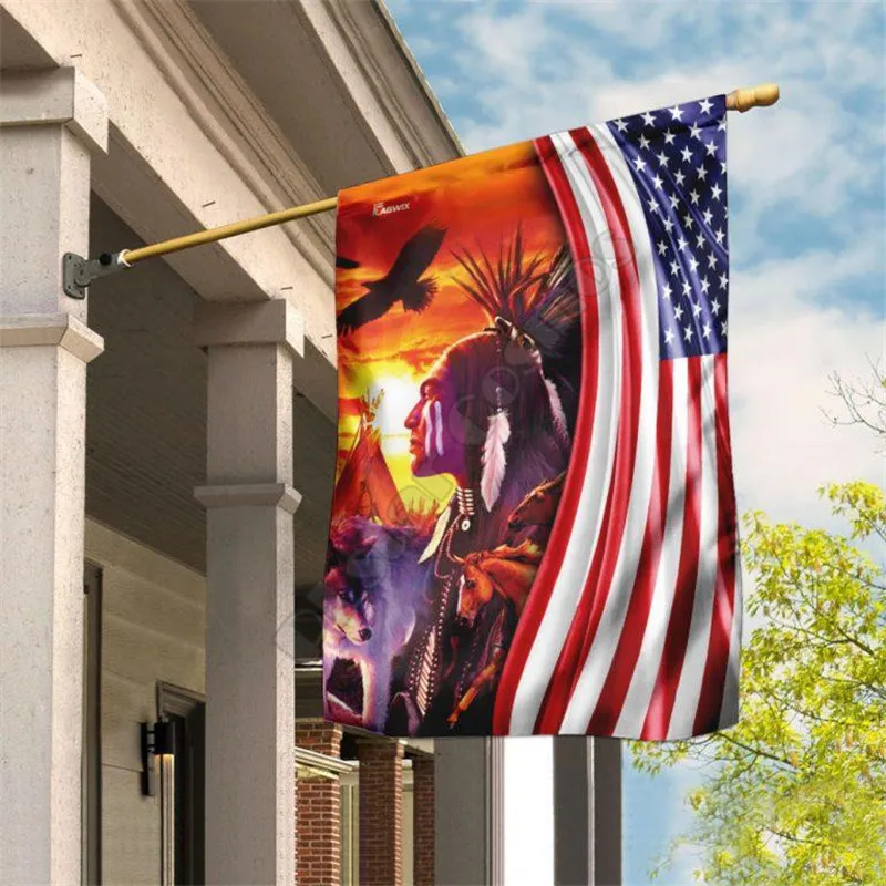 

Native Flag 3D Full Printing Garden Flags Hanging House Flag Garden Flag Decoration Double-sided Printing 08