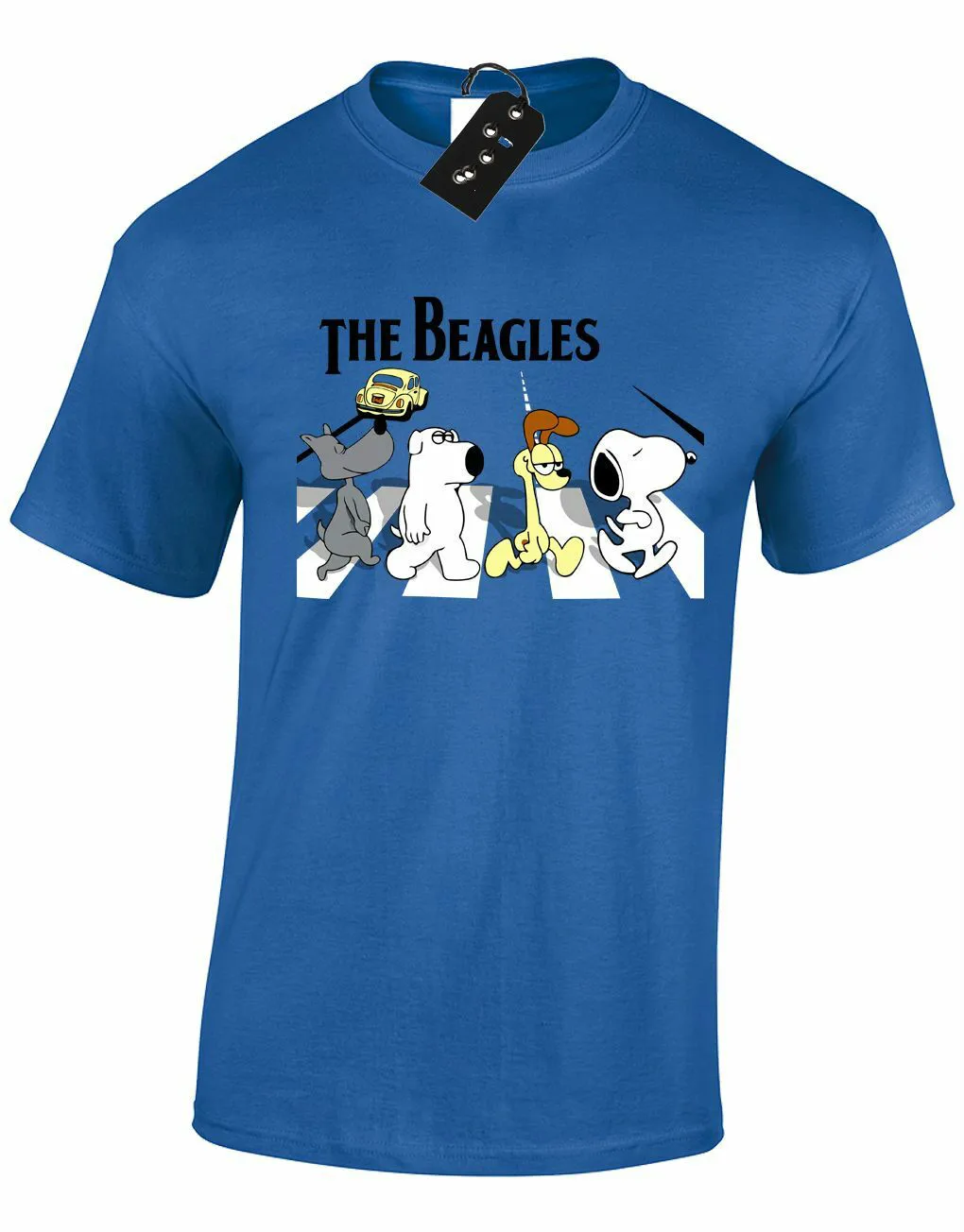 Мужская футболка BEAGLES BRIAN ABBEY ROAD веселый Гарфилд THE GUY | одежда