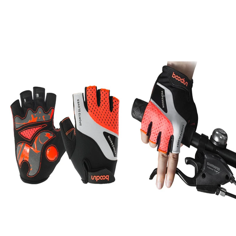 Велосипедные Нескользящие перчатки с защитой от пота для мужчин и женщин дышащие