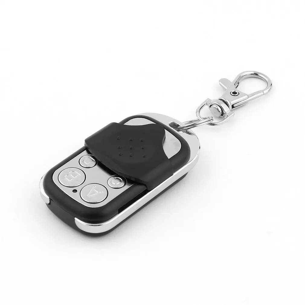 

433MHz Universal Copy Wireless Remote Control 4 Key Metal Cloning Remote Controller For Electric Gate Garage Door Remote Key