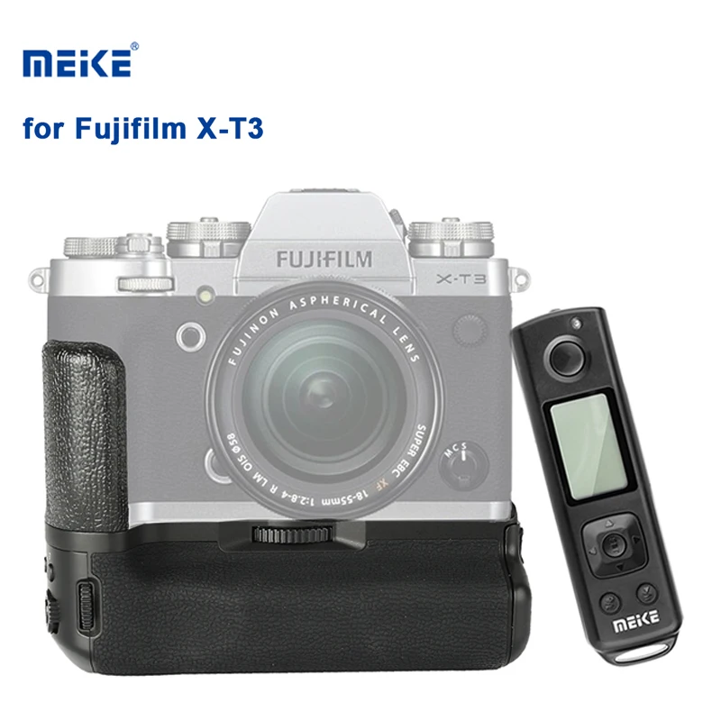 Рукоятка для аккумулятора Meike Fujifilm Fuji XT3 рукоятка держатель камеры с беспроводным
