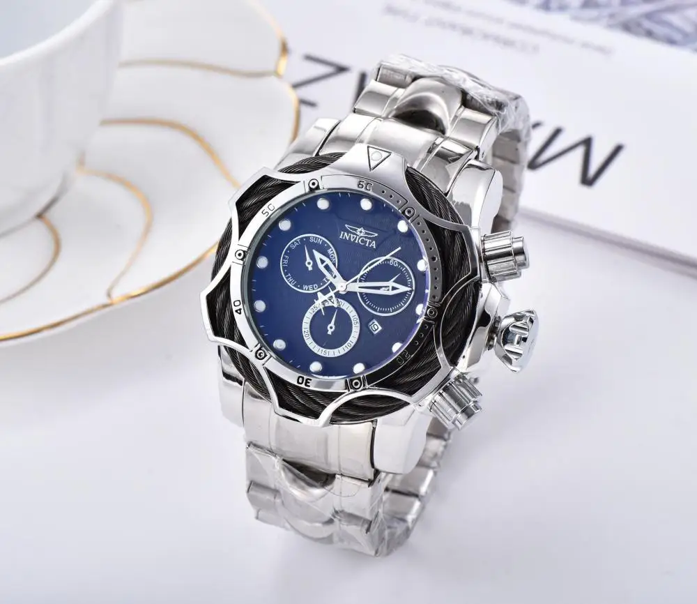 Часы наручные мужские кварцевые с большим циферблатом брендовые роскошные